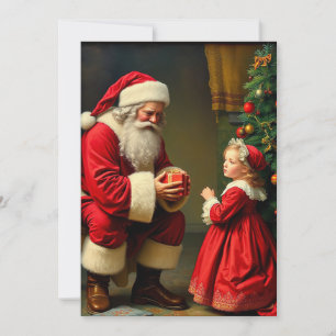 Niedlicher, Vintager, rustikaler Weihnachtsbaum Feiertagskarte