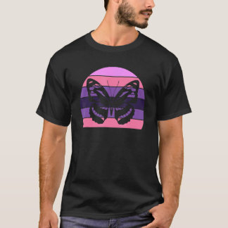 Niedlicher Vintager Sonnenuntergang Trendly Silhou T-Shirt