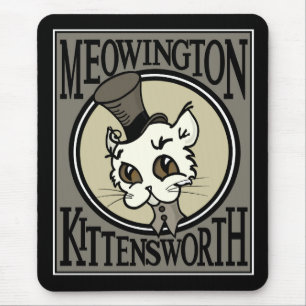 NIEDLICHER VINTAGER STYLE KITTY CAT-MAUSPAD MOUSEPAD