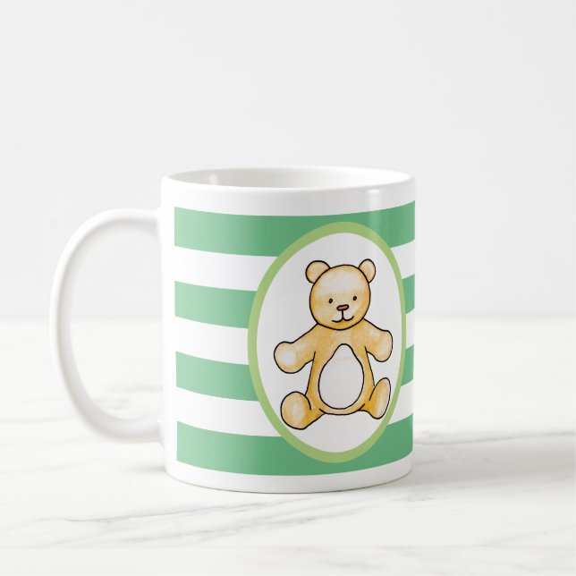 Niedlicher Vintager Teddybär zeichnend Kaffeetasse (Links)