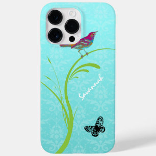Niedlicher Vintager Wasserfall Damask Farbenfroher Case-Mate iPhone 14 Pro Max Hülle