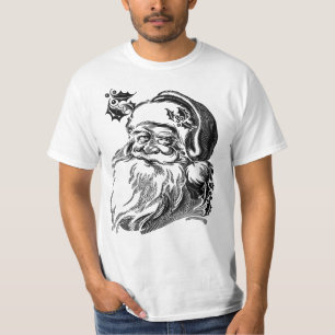 Niedlicher Vintager Weihnachtsmann T-Shirt