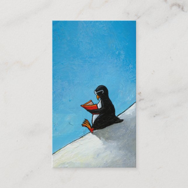Niedlicher Vogel des Penguinkunst-Spaßes im Visitenkarte (Vorderseite)