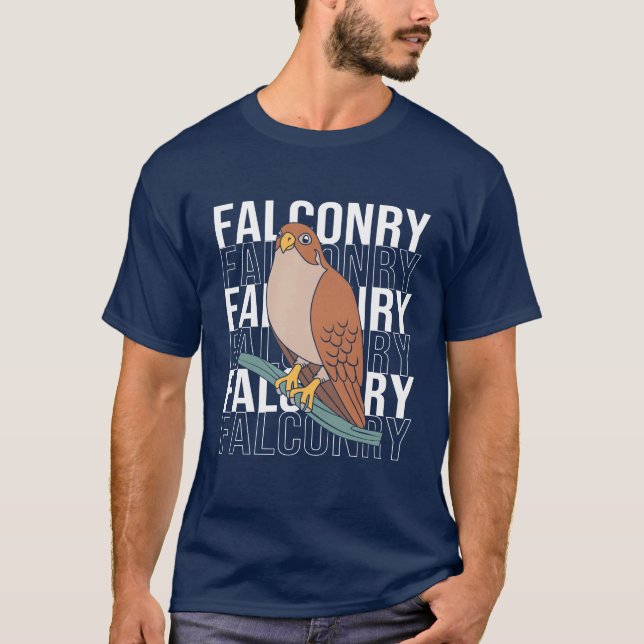 Niedlicher Vogel Falknerei für Falconers gif T-Shirt (Vorderseite)
