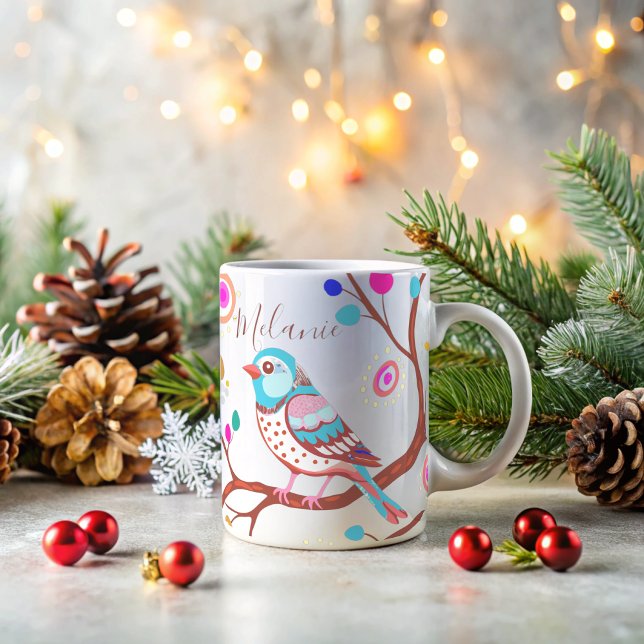 niedlicher Vogel Kaffeetasse (Von Creator hochgeladen)