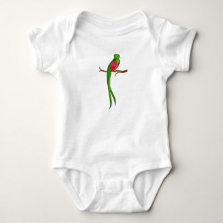 Niedlicher Vogel Quetzal Baby Strampler