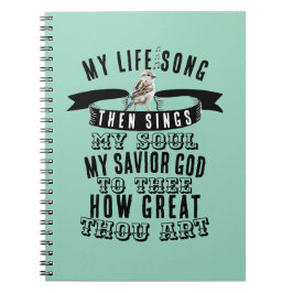 Niedlicher Vogel singen wie toll du Art Hymn Notizblock