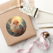 Niedlicher Vogelaufkleber