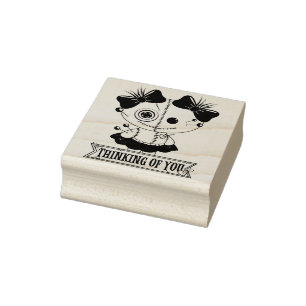 Niedlicher Voodoo Gummistempel