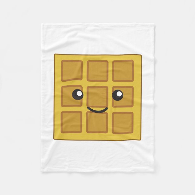 Niedlicher Waffel Fleecedecke (Vorderseite)
