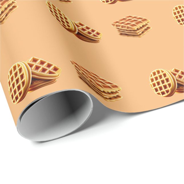 Niedlicher Waffel Geschenkpapier (Rolleneckpunkt)
