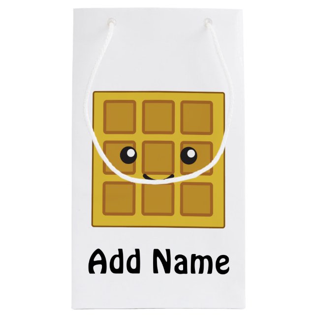 Niedlicher Waffel Kleine Geschenktüte (Rückseite)