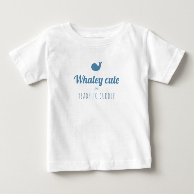 Niedlicher Wal Baby T-shirt (Vorderseite)