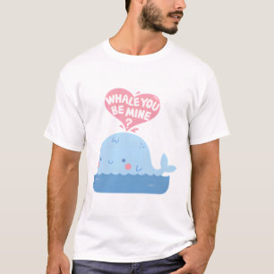 Niedlicher Wal du bist meine Liebe Puff T-Shirt