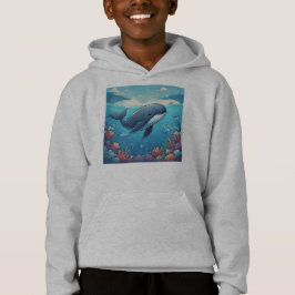 Niedlicher Wal Hoodie