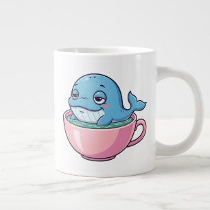 Niedlicher Wal in einer Teetasse Jumbo-Tasse