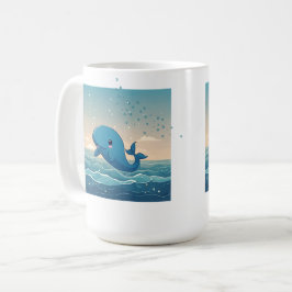 Niedlicher Wal Kaffeetasse