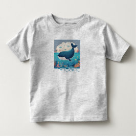 Niedlicher Wal Kleinkind T-shirt