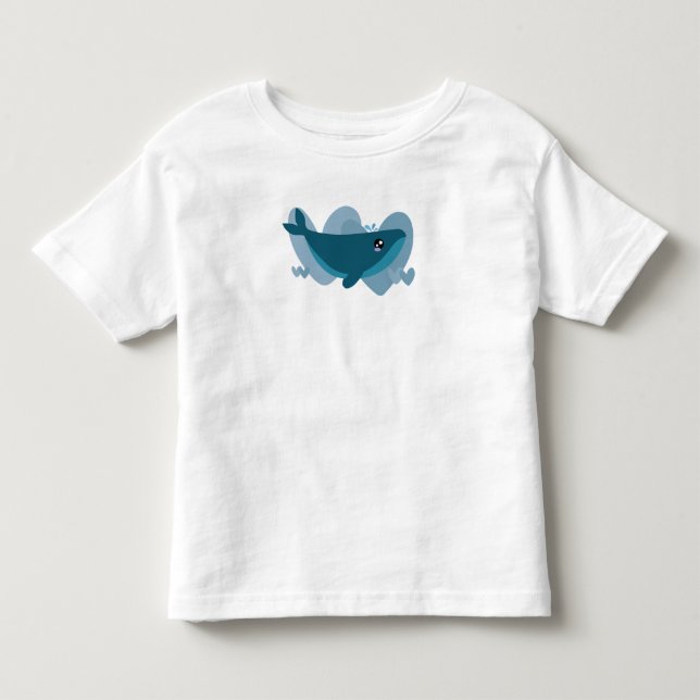 Niedlicher Wal! Kleinkind T-shirt (Vorderseite)