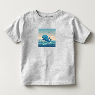 Niedlicher Wal Kleinkind T-shirt