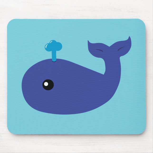 Niedlicher Wal Mousepad (Vorne)