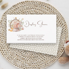 Niedlicher Wald Tierfreunde Kinderdusche Begleitkarte