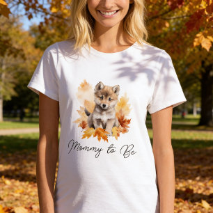 Niedlicher Wald Wolf Mommy zu sein T-Shirt