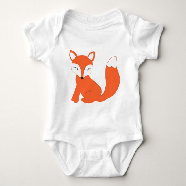 Niedlicher WaldbabyFox Baby Strampler (Vorderseite)