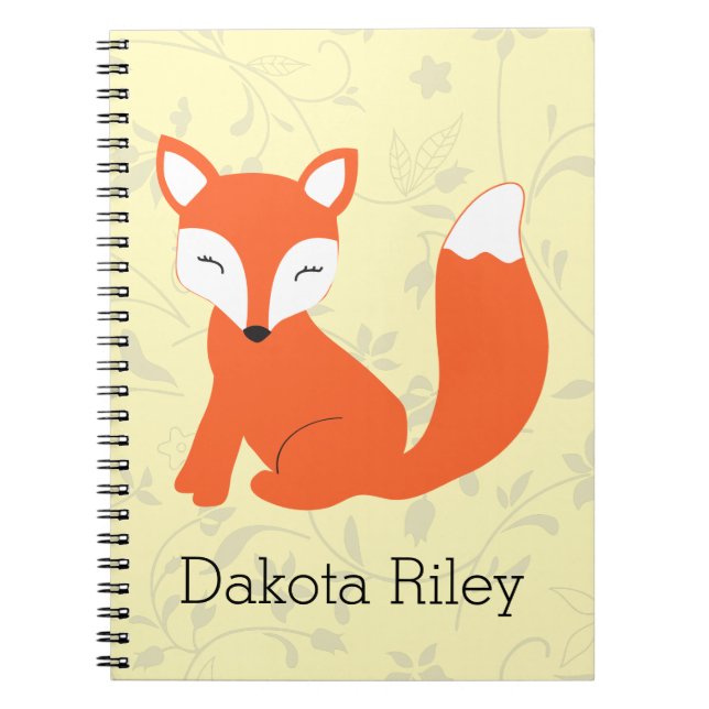 Niedlicher WaldbabyFox Notizblock (Vorderseite)