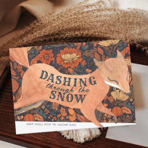 Niedlicher Waldfuchs Wasserfarbe Einladung