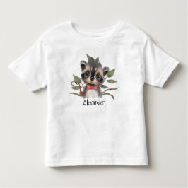 Niedlicher Waldkorb mit Kindername Kleinkind T-shirt