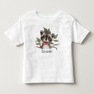 Niedlicher Waldkorb mit Kindername Kleinkind T-shirt
