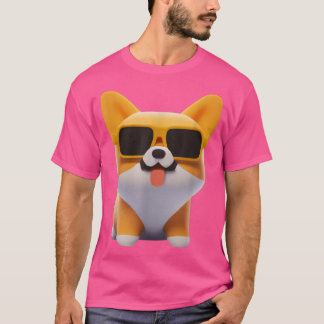 Niedlicher walisischer Corgi in SonnenbrillenCorgi T-Shirt