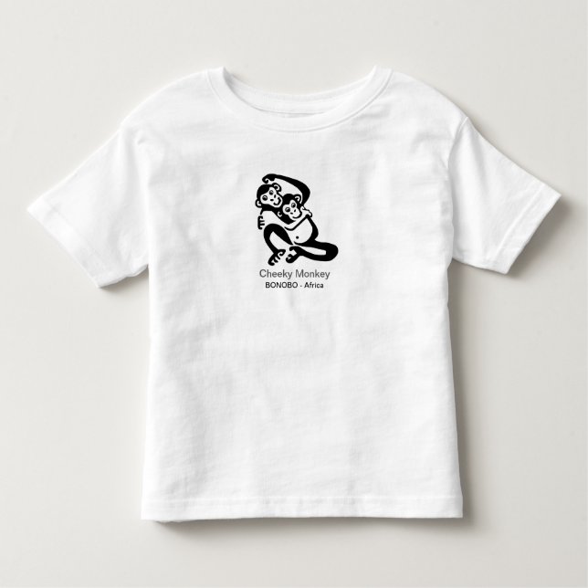 Niedlicher Wangenaffen - BONOBO - Afrika Kleinkind T-shirt (Vorderseite)