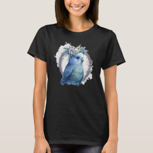 Niedlicher Wasserfarb-Sittich Wellensittich Vogel T-Shirt