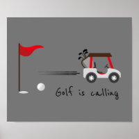 Niedlicher Wasserfarben Golf Spaß Golf ist Zitat