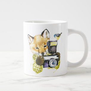 Niedlicher Wasserfarbenfox Bilder machen Jumbo-Tasse