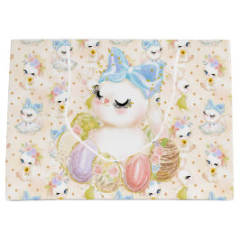 NIEDLICHER WASSERFARBSTOFF OSTERBUNNY MIT EIERBASK GROßE GESCHENKTÜTE