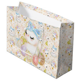 NIEDLICHER WASSERFARBSTOFF OSTERBUNNY MIT EIERBASK GROßE GESCHENKTÜTE