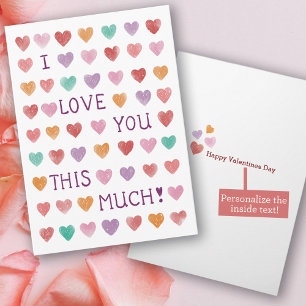 Niedlicher Wasserhorntag Valentinstag Karte