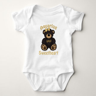Niedlicher Wassermann-Bär dunkles Brown Baby Strampler