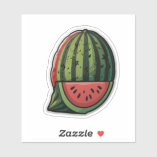 Niedlicher Wassermelone-Sticker Aufkleber