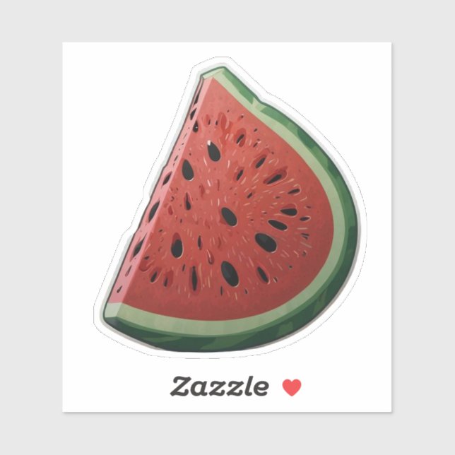Niedlicher Wassermelone-Sticker Aufkleber (Blatt)
