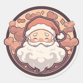 Niedlicher Weihnachtsaufkleber Runder Aufkleber
