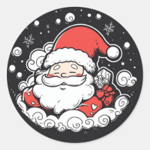 Niedlicher Weihnachtsaufkleber