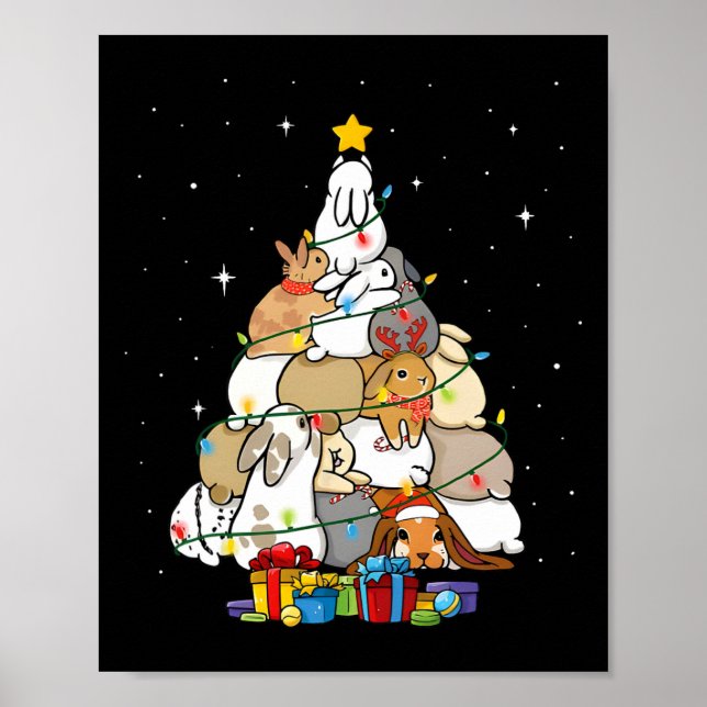 niedlicher Weihnachtsbaum 1 Poster (Vorne)
