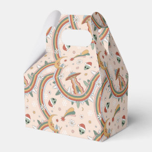 Niedlicher Weihnachtsbaum Alien Rainbow Holiday Pa Geschenkschachtel