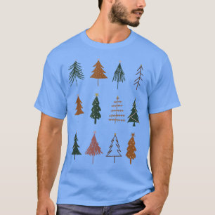Niedlicher Weihnachtsbaum Frohe Weihnachtsferien C T-Shirt