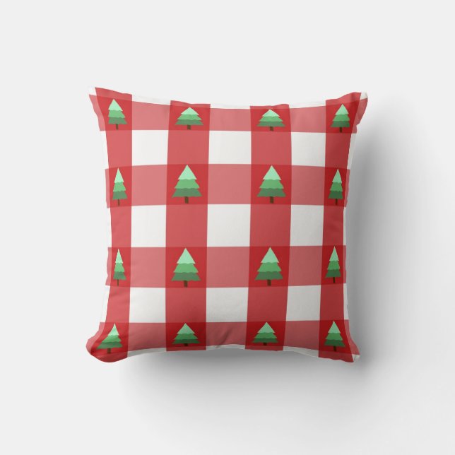 Niedlicher Weihnachtsbaum Gestell Kissen (Vorderseite)