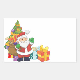 Niedlicher Weihnachtsbaum Rechteckiger Aufkleber